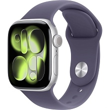 Apple Watch Series 11 42mm Silver Aluminum Case with Purple Fog Sport Band (MEU64)