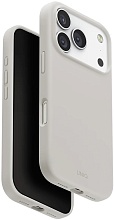 Чехол Uniq LINO с MagSafe для iPhone 17 Pro, светло-серый (IP6.3P(2025)-LINOMMGRY)
