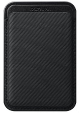 Pitaka Woven Wallet с MagSafe, Black/Grey (Twill)