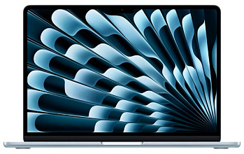 Apple MacBook Air 15 (M4, 10C/10C), 16 ГБ, 256 ГБ SSD, небесно-голубой