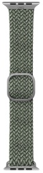 Плетеный ремешок Uniq ASPEN Strap Braided для Apple Watch 42/44/45мм, зеленый