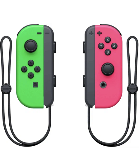 Комплект Nintendo Switch Joy-Con controllers Duo, зеленый/розовый