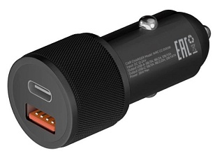 Uzay CC-D0056 38Вт USB-C+USB-A, PD, черный (UZ-CC-D0056-38-BK)
