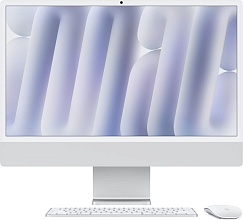 Apple iMac 24 Retina 4,5K (M4, 10C CPU/10C GPU, 2024), 16 Гб, 1ТБ SSD, серебристый (Z1EJ001EL)