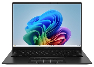 Ноутбук Asus Zenbook 14 UM3406KA-PP222 14" (AMD Ryzen AI 7 350, AMD Radeon Graphics) 32ГБ, 1ТБ SSD, noOS, черный (90NB14U1-M00D20)