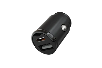 Автомобильное зарядное устройство VLP С-Power 38W USB-C+USB-A, PD, QC, черный