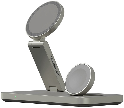 Беспроводное зарядное устройство 3 в 1 Magssory Yoga для Samsung Qi2
