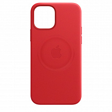 Кожаный чехол MagSafe для iPhone 12 Pro/12 ((PRODUCT)RED)