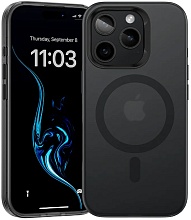Чехол силиконовый Benks Lucid Armor Case с MagSafe для iPhone 16 Pro, черный (C.K.PC.AP.BK.0065)