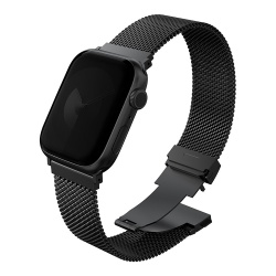 Ремешок Uniq Dante PRO Strap Mesh Steel для Apple Watch 49/46/45/44 mm, Graphite Black (49MM-DANPGBLK)
