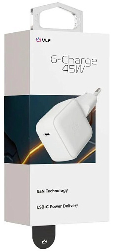 Сетевое зарядное устройство VLP G-Charge 45Вт USB-C, PD, QC