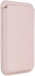 Картхолдер uBear Leather Shell MagSafe (CS243LR01SH-CM), розовый