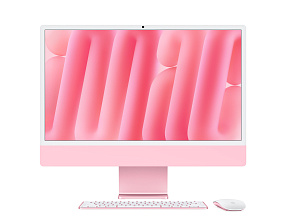 Моноблок Apple iMac 24 Retina 4,5K (M4, 8C CPU/8C GPU, 2024), 16 Гб, 256 Гб SSD, розовый MWUG3