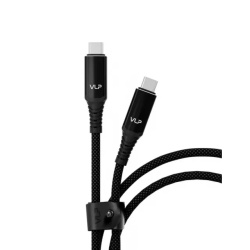 Кабель VLP Thunder Cable USB-C to USB-C 1m Thunderbolt 4 240W, черный