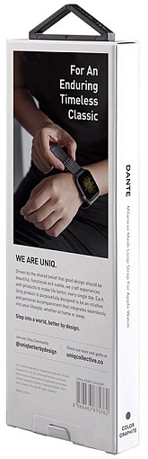 Ремешок Uniq Dante Strap Mesh Steel для Apple Watch 42/44/45 мм