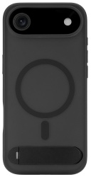 Чехол uBear Stand 360° Mag Case с MagSafe для iPhone Air (силикон, софт-тач), черный (CS583BL66AST-I25M)
