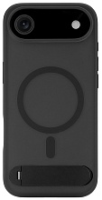 uBear Stand 360° Mag Case с MagSafe для iPhone 17 Air (силикон, софт-тач), черный (CS583BL66AST-I25M)