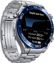 Смарт-часы HUAWEI WATCH Ultimate Titanium 55020AGQ серебристый / серебристый 