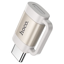 Переходник Type-C на Lightning HOCO UA31E, серый