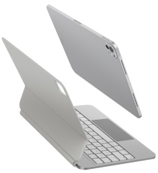 Чехол-клавиатура Uniq VENNO Pro Magnetic Keyboard для iPad Air 11" (2024/25)/Air 10.9"(20/22)/Pro 11"(21/22), белый (англ.раскладка)