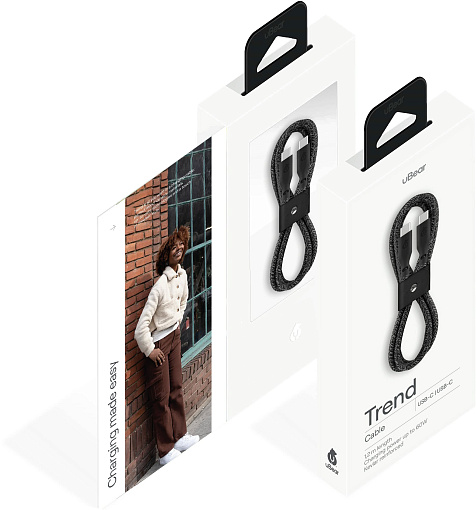 Кабель uBear Trend Cable USB-C — USB-C, 1.2 м., 60W