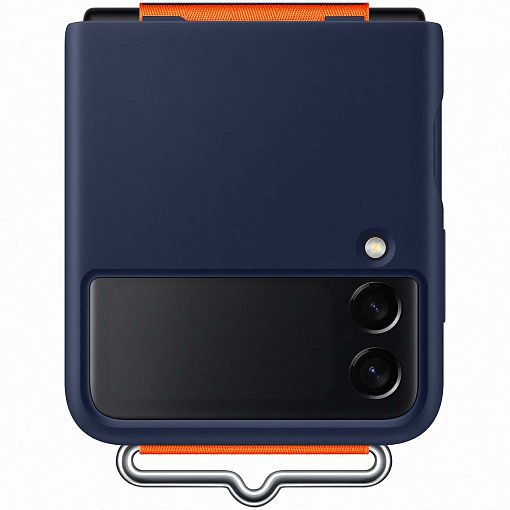 Клип-кейс Samsung Galaxy Z Flip3 Silicone Cover с ремнем