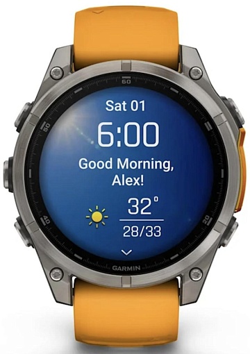 Часы Garmin Fenix 8 47mm Amoled Sapphire Titanium
