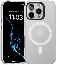 Чехол силиконовый Benks Lucid Armor Case с MagSafe для iPhone 16 Pro, белый (C.K.PC.AP.WE.0065)