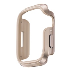 Чехол Uniq Valencia aluminium для Apple Watch Series 10 42mm, золото (42MM-VALGLD)