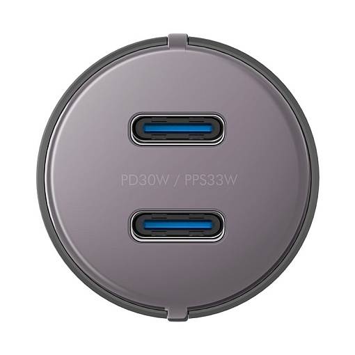 Автомобильное зарядное устройство EnergEA Alu Drive D60 2xUSB-C PD/PPS 66W