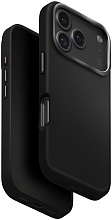 Чехол Uniq Lyden Premium Leatherette с MagSafe для iPhone 17 Pro, черный (P6.3P(2025)-LYDMDBLK)