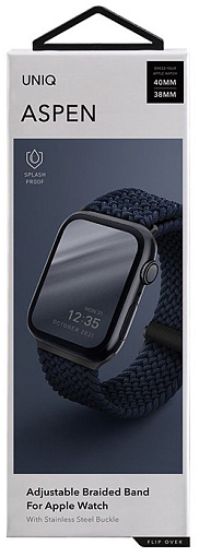 Плетеный ремешок Uniq Aspen Strap Braided для Apple Watch 40/41/42мм