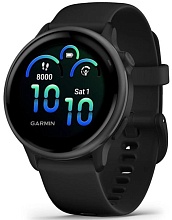 Garmin Vivoactive 6, темно-серые с черным ремешком (010-02985-00)