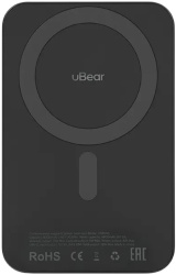 Внешний аккумулятор с беспроводной зарядкой uBear Cruise PD20W Qi2 8000 mAh, черный