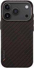 Uniq KEVA EDGE Full Kevlar Rust Magsafe для iPhone 17 Pro, бордовый (IP6.3P(2025)-KEVAEDMRORG)