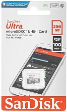 Карта памяти SanDisk Ultra microSDXC U1 C10 256GB, (SDSQUNR-256G-GN3MN)