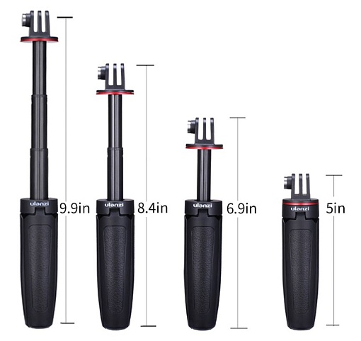 Мини штатив Ulanzi MT-09 выдвижной 12,5-25 см для экшен-камер GoPro, Sjcam, Eken, DJI