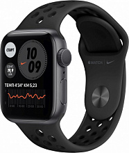 Часы Apple Watch Series 6 GPS 40mm Space Gray Aluminum Case with Nike Sport Band Серый космос/антрацитовый/черный