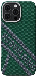 Чехол Pitaka Re-Tros Tactile Woven Case для iPhone 16 Pro Max, зеленый (Refining)