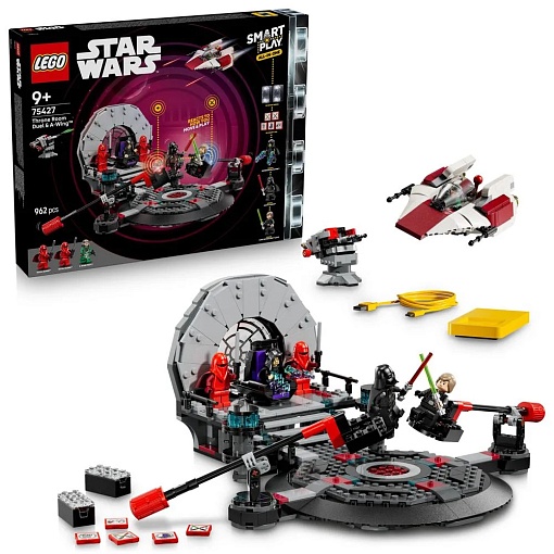 Конструктор Lego Star Wars 75427 SMART Play Дуэль в тронном зале и истребитель A-wing