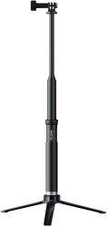 Телескопический монопод для экшн-камеры GoPro, SJCAM, EKEN Telesin 20-90 см (GP-MNP-090-S), черный