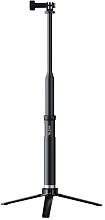 Телескопический монопод для экшн-камеры GoPro, SJCAM, EKEN Telesin 20-90 см (GP-MNP-090-S), черный