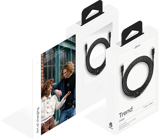 Кабель uBear Trend Cable USB-C — USB-C, 2.4 м., 140W