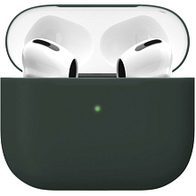 Силиконовый чехол "vlp" для Apple AirPods 3, темно-зеленый