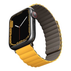 Ремешок Uniq Revix Reversible Magnetic для Apple Watch 42/44/45/49 mm, горчичный/хаки (45MM-REVMUSKAK)