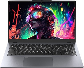Ноутбук FlashBook 15.6" (AMD Ryzen 5 5500H, RAM 16 ГБ, SSD 512 ГБ, AMD Radeon Vega 6, Windows Home), серебристый