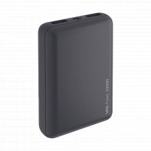 Внешний аккумулятор NRG Power Compact 10000 mAh, 2.1A, 2xUSB, серый