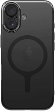Чехол Uniq AirSuit с MagSafe для iPhone 17, прозрачный черный (IP6.3(2025)-ASMGSMK)