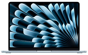 Apple MacBook Air 13 (M4, 10C CPU/10C GPU, 2025), 24 ГБ, 1 ТБ SSD, Sky Blue (небесно-голубой) Z1H8001P9