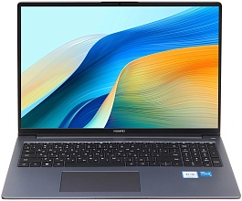 Ноутбук Huawei MateBook D 16 MCLF-X (Intel Core i3 1215U, Intel UHD Graphics) 8ГБ, 512ГБ, noOS, темно-серый (53014ARL)